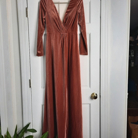 New Jenny Yoo Logan Velvet Dress/Gown Formal - Picture 7 of 11
